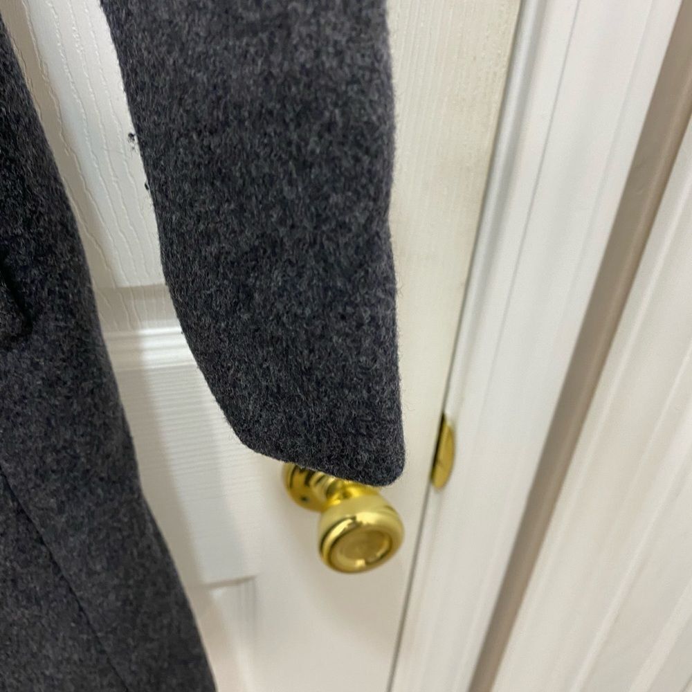 Madewell grey button front peacoat, size x small - Picture 7 of 16